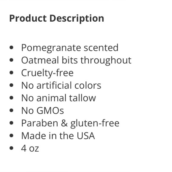 NWT Clean And Caprine Be Well Goat Milk Soap Bar Pomegranate Oatmeal Soap - Picture 5 of 10